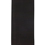Load image into Gallery viewer, Back side of the extra-wide Florist Basics Black Dupioni ribbon displaying the durable polyester fabric and reinforced wired edge finish.
