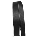 Load image into Gallery viewer, Grosgrain Texture Ribbon -- Black Color --- Various Sizes
