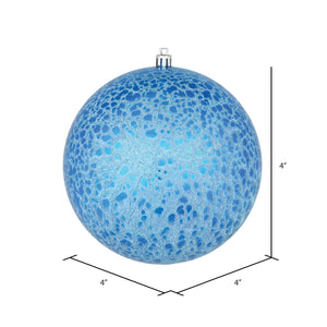 Blue --- Drilled Crackle Finish Ball Ornament -- Various Sizes by Vickerman®