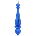 Load image into Gallery viewer, 14&quot; -- Blue Shiny -- Finial Drop Ornament (Pack of 2) by Vickerman®
