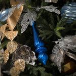 Load image into Gallery viewer, 14&quot; -- Blue Matte -- Finial Drop Ornament (Pack of 2) by Vickerman®
