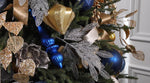 Load image into Gallery viewer, 14&quot; -- Blue Matte -- Finial Drop Ornament (Pack of 2) by Vickerman®
