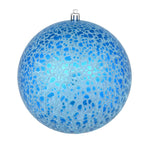 Load image into Gallery viewer, Blue --- Drilled Crackle Finish Ball Ornament -- Various Sizes by Vickerman®
