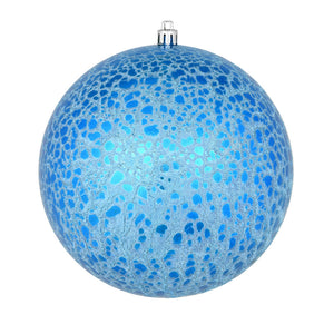 Blue --- Drilled Crackle Finish Ball Ornament -- Various Sizes by Vickerman®