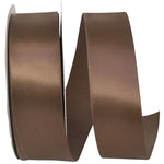 Load image into Gallery viewer, Double Face Satin Ribbon -- Brown Color --- Various Sizes
