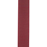 Load image into Gallery viewer, Back view of the Florist Basics Burgundy Dupioni wired ribbon illustrating the smooth polyester backing and durable stitched wired edge.
