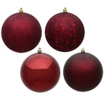 Load image into Gallery viewer, Burgundy --- Ball Ornaments Set --- Assorted Finishes -- Various Sizes by Vickerman®
