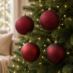 Load image into Gallery viewer, Burgundy --- Ball Ornaments Set --- Assorted Finishes -- Various Sizes by Vickerman®
