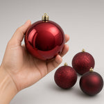 Load image into Gallery viewer, Burgundy --- Ball Ornaments Set --- Assorted Finishes -- Various Sizes by Vickerman®
