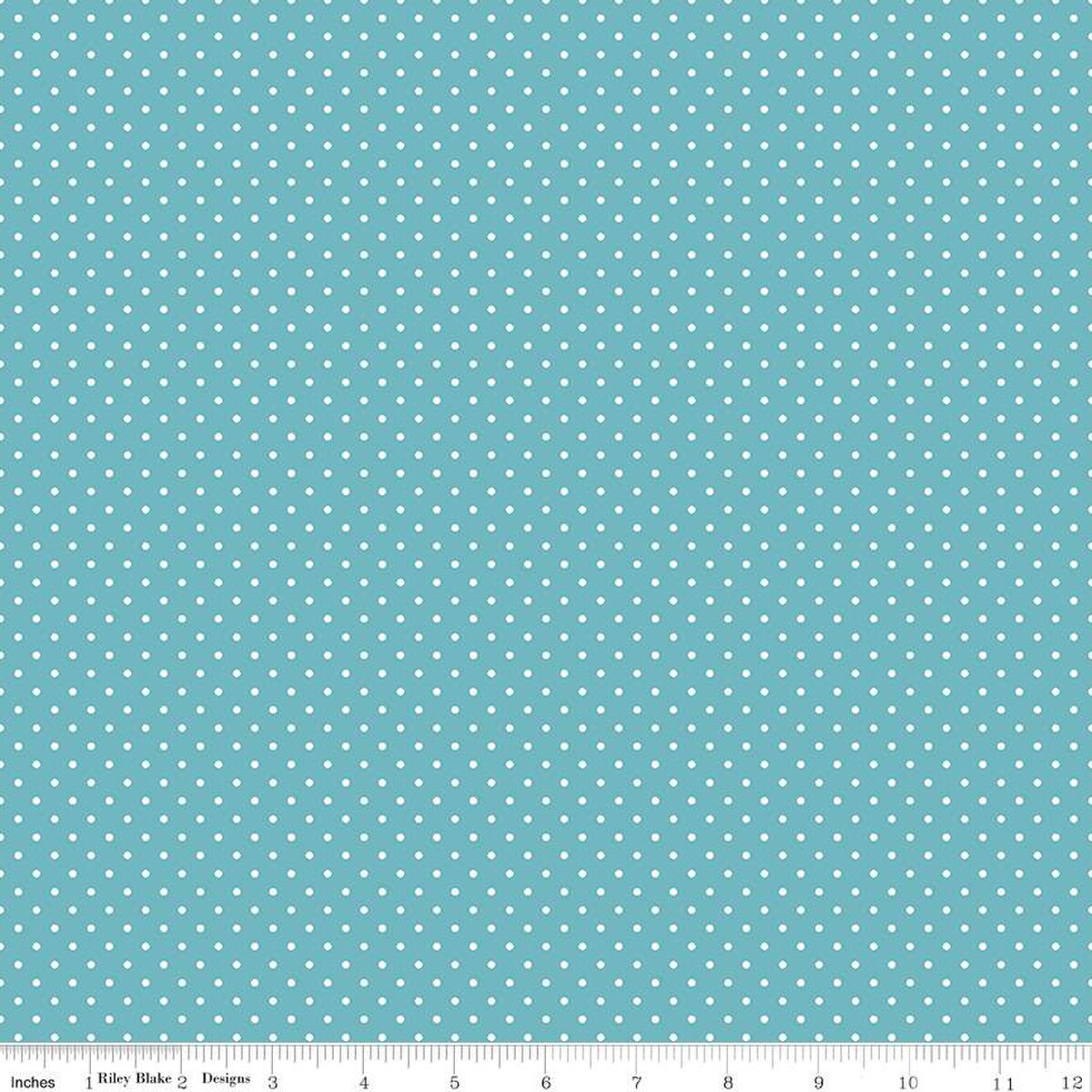 White Swiss (Polka) Dots - Cottage Background Fabric, 100% Cotton, Ref. C670-COTTAGE, Swiss Dots Collection by Riley Blake Designs®