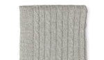 Load image into Gallery viewer, Cable Knit Baby Blanket -- 30 x 40 in - Grey Color
