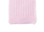 Load image into Gallery viewer, Cable Knit Baby Blanket -- 30 x 40 in - Pink Color
