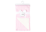 Load image into Gallery viewer, Cable Knit Sherpa Baby Blanket -- 30 x 36 in - Pink Color
