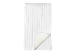 Load image into Gallery viewer, Cable Knit Sherpa Baby Blanket -- 30 x 36 in - White Color
