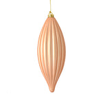 Load image into Gallery viewer, 8" -- Matte &amp; Shiny - Drilled Line Finial Christmas Ornaments — Various Colors -- 4 Pack by Vickerman®
