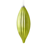 Load image into Gallery viewer, 8" -- Matte &amp; Shiny - Drilled Line Finial Christmas Ornaments — Various Colors -- 4 Pack by Vickerman®
