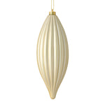Load image into Gallery viewer, 8" -- Matte &amp; Shiny - Drilled Line Finial Christmas Ornaments — Various Colors -- 4 Pack by Vickerman®
