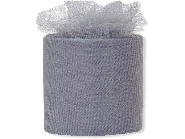 Premium Tulle Rolls - Various Sizes -- Charcoal Color