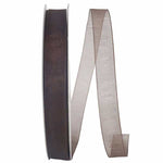 Load image into Gallery viewer, Chiffon Mono Sheer Ribbon -- Chocolate Brown Color --- Various Sizes
