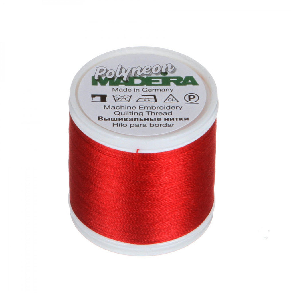 Thread 1839 Christmas Red Color -- Ref. # 1839 -- Polyneon Machine Embroidery Thre ...