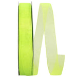 Load image into Gallery viewer, Chiffon Mono Sheer Ribbon -- Citrus Color --- Various Sizes
