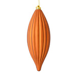 Load image into Gallery viewer, 8" -- Matte &amp; Shiny - Drilled Line Finial Christmas Ornaments — Various Colors -- 4 Pack by Vickerman®
