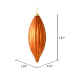 Load image into Gallery viewer, 8" -- Matte &amp; Shiny - Drilled Line Finial Christmas Ornaments — Various Colors -- 4 Pack by Vickerman®
