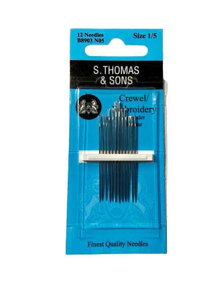 Crewel / Embroidery (Size: 1/5), Hand Sewing Needles by S. Thomas & Sons®