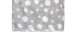 Load image into Gallery viewer, Dotted Flannel Fleece Baby Blanket, 30 x 36 in, Dark Grey &amp; White Color

