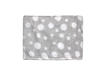 Load image into Gallery viewer, Dotted Flannel Fleece Baby Blanket, 30 x 36 in, Dark Grey &amp; White Color
