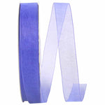 Load image into Gallery viewer, Chiffon Mono Sheer Ribbon -- Delphinium Color --- Various Sizes
