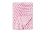 Load image into Gallery viewer, Diamond Plush Baby Blanket --- 30 x 40 in --- Pink Color
