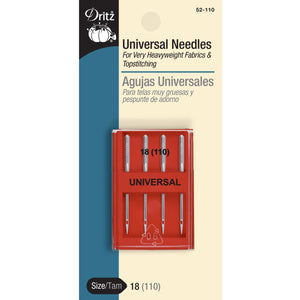 Home Sewing Machine Universal Needles,  Various Sizes by DRITZ®