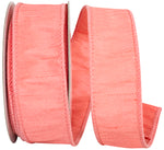 Load image into Gallery viewer, Florist Basics -- Dupioni Supreme Wired Edge Ribbon -- Dusty Rose Color - Various Sizes

