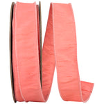 Load image into Gallery viewer, Florist Basics -- Dupioni Supreme Wired Edge Ribbon -- Dusty Rose Color - Various Sizes
