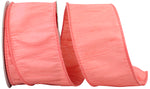 Load image into Gallery viewer, Florist Basics -- Dupioni Supreme Wired Edge Ribbon -- Dusty Rose Color - Various Sizes
