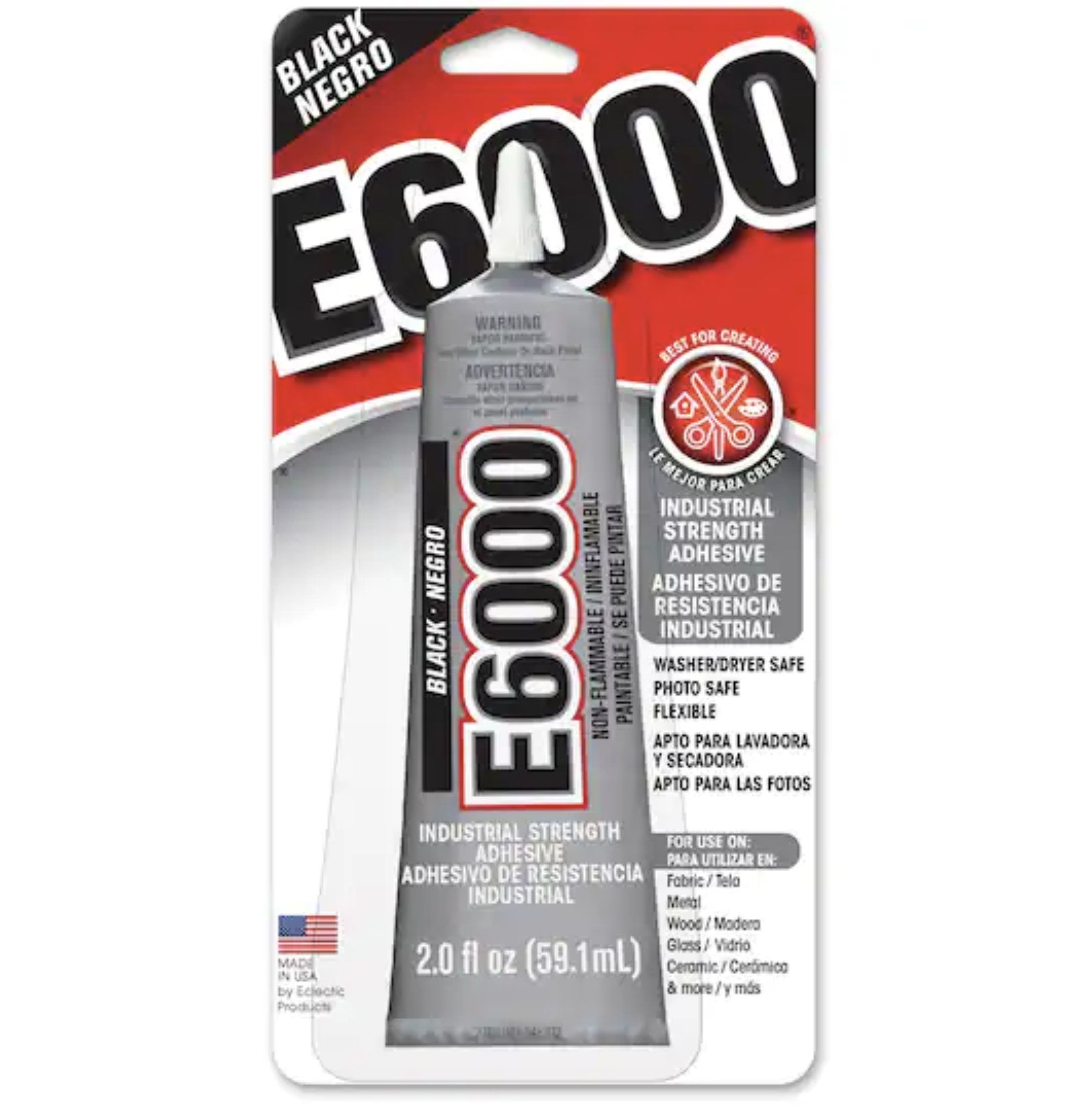 E6000® -  Industrial Strength Crafts Adhesive (2.0 fl oz) -- Black