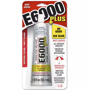 E6000® Plus Crystal Clear All-Weather Adhesive (1.9 fl oz)