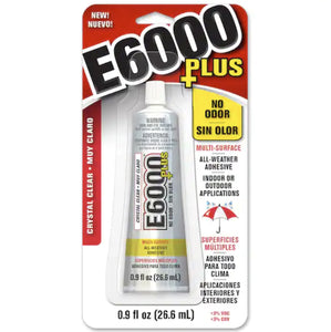 E6000® Plus Crystal Clear All-Weather Adhesive (0.9 fl oz)