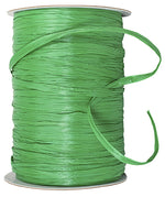 Load image into Gallery viewer, Premium - Matte Finish Raffia Ribbon --- 1/4in x 100 yards --- Emerald Color
