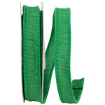 Load image into Gallery viewer, Florist Basics Dupioni Supreme Wired Edge Ribbon in Emerald, 7/8 inch wide by 10 yards, featuring a vibrant hot pink faux dupioni texture with stitched wired edges for bows, floral arrangements, and gift wrapping.
