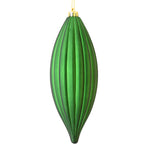Load image into Gallery viewer, 8" -- Matte &amp; Shiny - Drilled Line Finial Christmas Ornaments — Various Colors -- 4 Pack by Vickerman®
