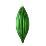 Load image into Gallery viewer, 8" -- Matte &amp; Shiny - Drilled Line Finial Christmas Ornaments — Various Colors -- 4 Pack by Vickerman®

