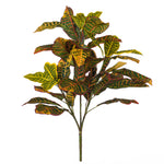 Load image into Gallery viewer, 34" -- Artificial Green and Orange Croton Plant - Vibrant Tropical Faux Plant
