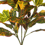 Load image into Gallery viewer, 34" -- Artificial Green and Orange Croton Plant - Vibrant Tropical Faux Plant
