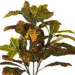 Load image into Gallery viewer, 34" -- Artificial Green and Orange Croton Plant - Vibrant Tropical Faux Plant
