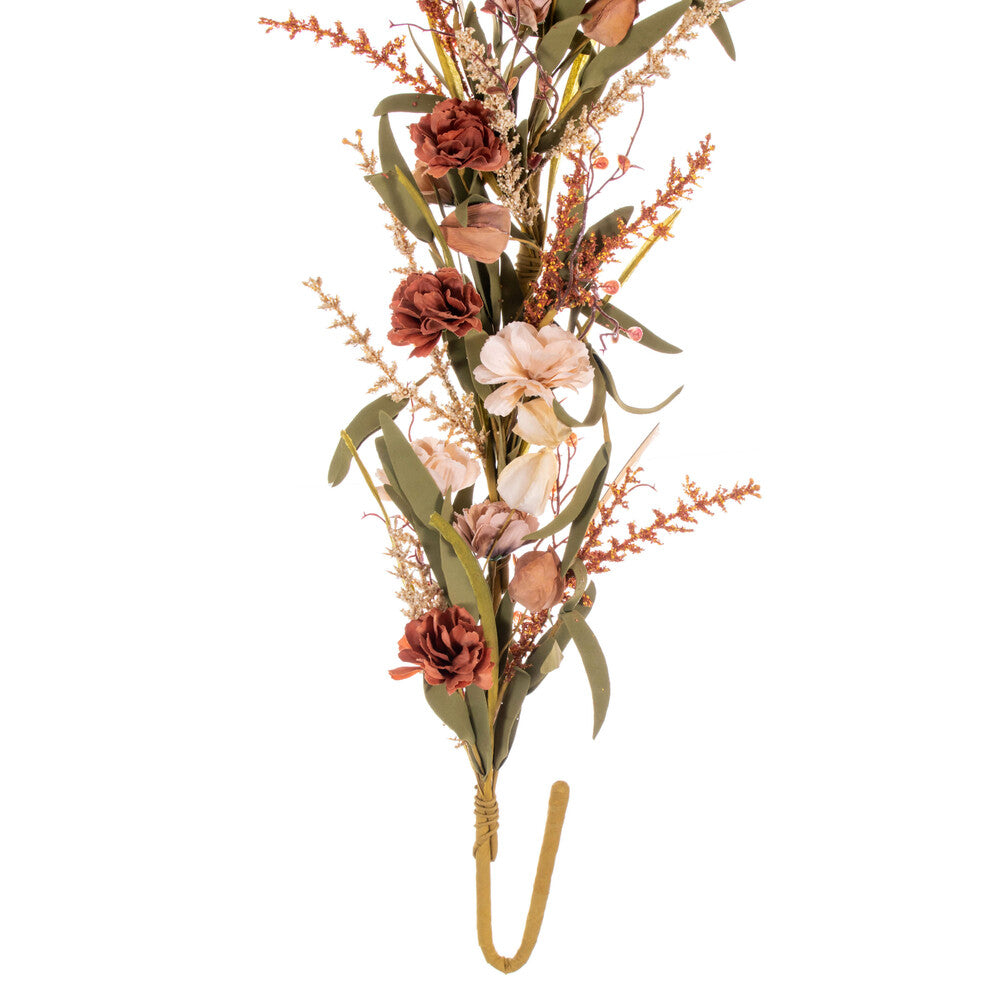 5 Ft. --- Brown / Cream Artificial Carnation Lantern Garland by Vickerman®