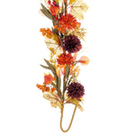 Load image into Gallery viewer, 5 Ft. --- Orange / Burgundy  - Artificial Mixed Mum, Chinese Lantern, and Berry Garland  by Vickerman®
