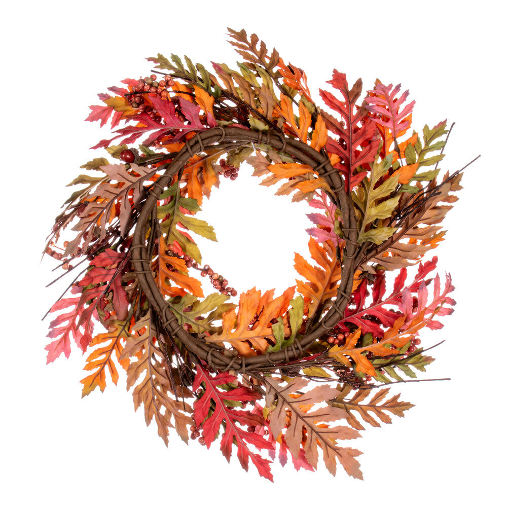 22 in --- Artificial Oak Leaf, Acorn, Berry Wreath by Vickerman®