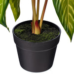 Load image into Gallery viewer, 22" -- Alocasia Longiloba Potted Plant -- Artificial Flower
